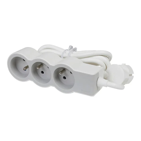 achetez Castorama Multiprise 3 Prises 2 Pôles+terre Legrand Blanc Et Gris 1,5 M 1