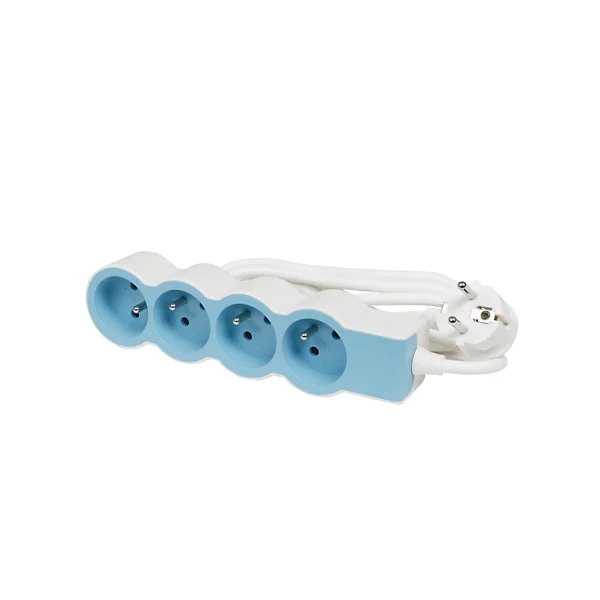 Castorama Multiprise 4 Prises 2 Pôles+terre Legrand Blanc Et Bleu 1,5 M acheter en ligne 1