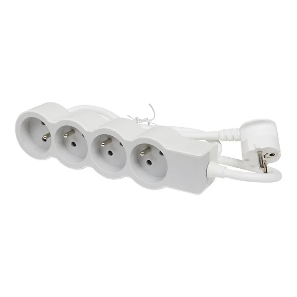 Castorama Multiprise 4 Prises 2 Pôles+terre Legrand Blanc Et Gris 3 M grande qualité 1