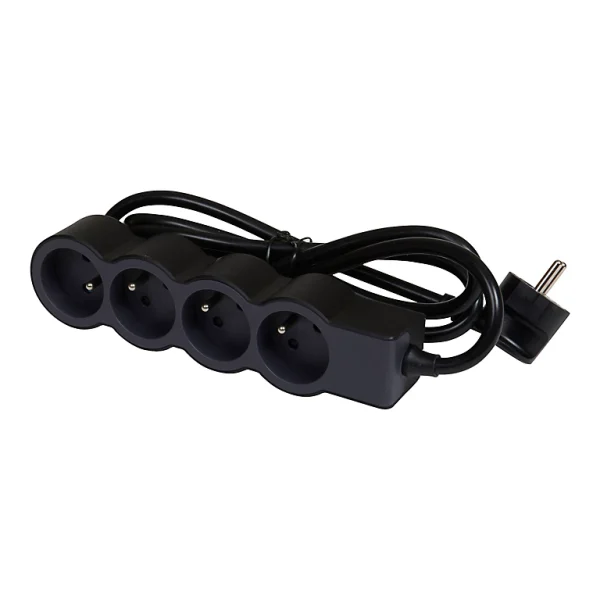 REMISE allant jusqu. Castorama Multiprise 4 Prises 2 Pôles+terre Legrand Noir Et Gris 1,5 M 1