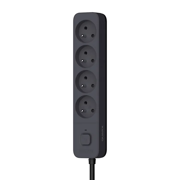dernière tendance Castorama Multiprise 4 Prises 2 Pôles + Terre Quarx Noir / Gris 1.5 M 1