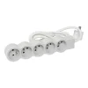 Castorama Multiprise 5 Prises 2 Pôles+terre Legrand Blanc Et Gris 1,5 M soldes pas cher 5