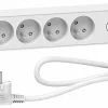 prix de gros Castorama Multiprise 5 Prises + 2 USB Schneider Electric Odace Blanc 1.5 M 5