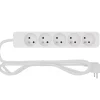 marques pas cher Castorama Multiprise 5 Prises Blanc 1 M 7