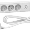 Castorama Multiprise 5 Prises Schneider Electric Odace Blanc 3 M vente à bas prix 5
