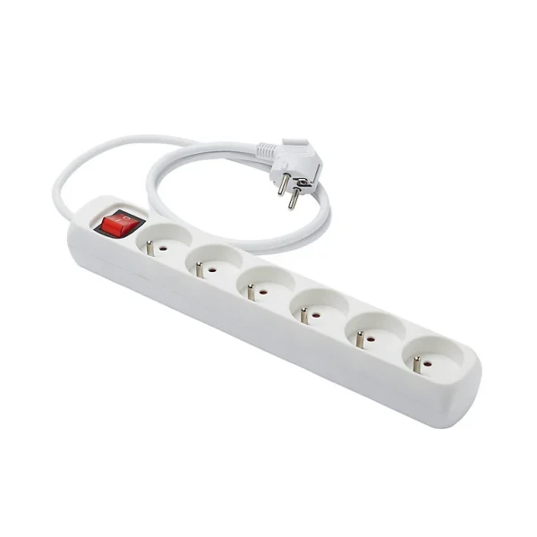 outlet soldes Castorama Multiprise 6 Prises 1m Avec Interrupteur 1