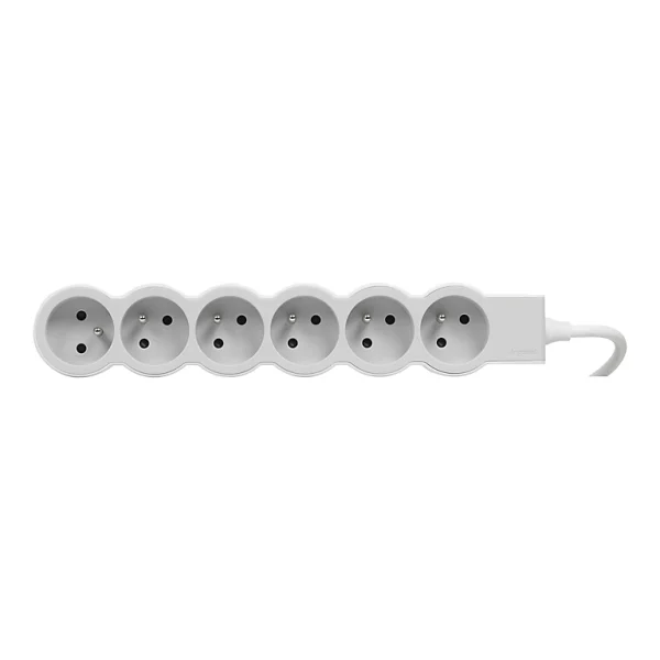 en ligne vente Castorama Multiprise 6 Prises 2 Pôles+terre Legrand Blanc Et Gris 1,5 M 1
