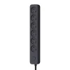 mode pas chere Castorama Multiprise 6 Prises 2 Pôles + Terre Quarx Noir / Gris 1.5 M 7