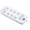 Castorama Multiprise 8 Prises Parafoudre USB 2m Blanc nouveau produit 7
