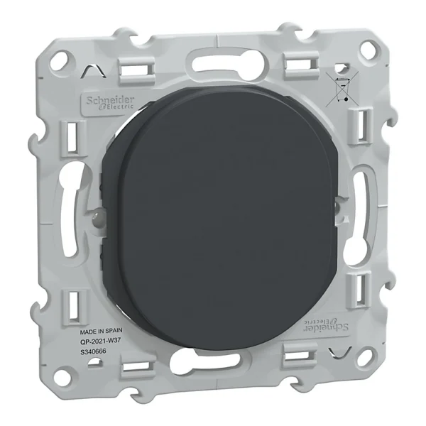 garantie de qualité Castorama Obturateur Schneider Electric Ovalis Anthracite 1