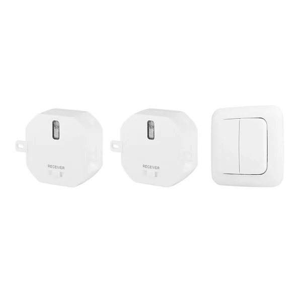 Castorama Pack Interrupteur Double + 2 Modules Intérieurs pas cher en ligne 1