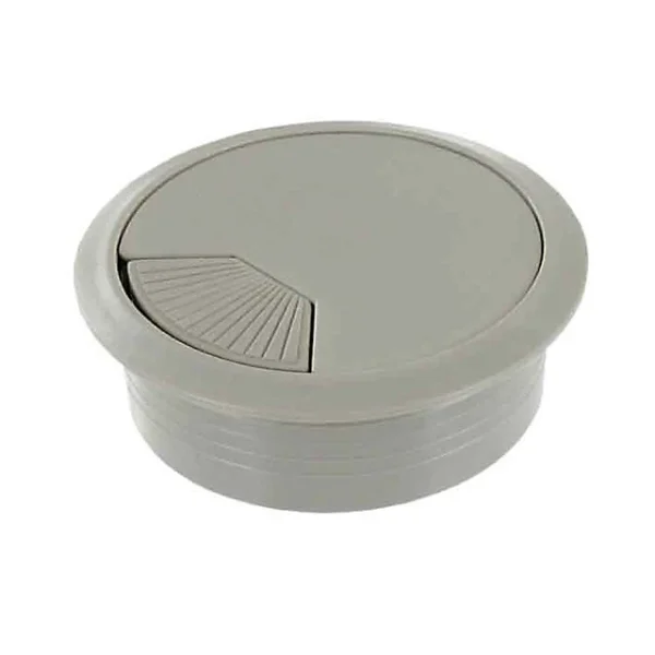 Castorama Passe Câble Diall Plastique Gris Aluminium Ø60 Mm Prestation Et Rapide 1