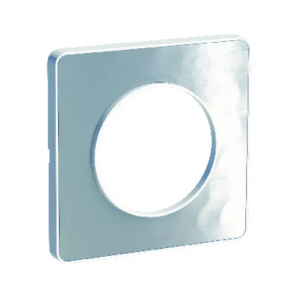 Castorama Plaque 1 Poste Schneider Electric Odace Aluminium Martelé Blanc Retour gratuit en magasin. 1