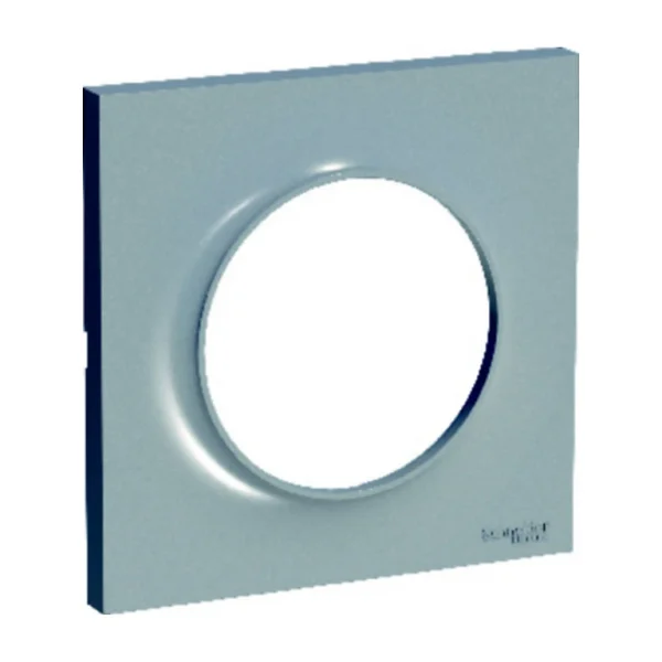 Castorama Plaque 1 Poste Schneider Electric Odace Aluminium vente luxe pas cher 1