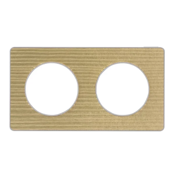 Castorama Plaque 2 Postes Schneider Electric Odace Laiton Blanc Livraison gratuite 1