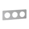 Castorama Plaque 3 Postes Schneider Electric Odace Aluminium Martelé Blanc Achat 5