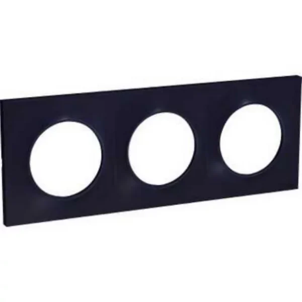 Castorama Plaque 3 Postes Schneider Electric Odace Anthracite mode pas cher 1