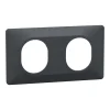 Top ventes Castorama Plaque De Finition Double Schneider Electric Ovalis Anthracite 5