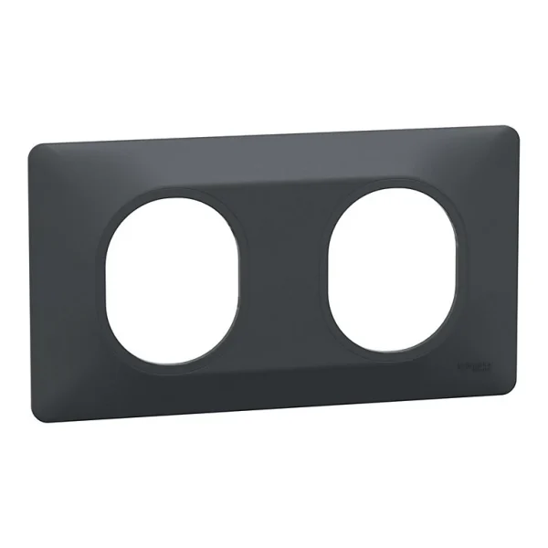 Top ventes Castorama Plaque De Finition Double Schneider Electric Ovalis Anthracite 1