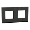 Castorama Plaque De Finition Double Schneider Electric Unica Pure Ardoise Liseré Anthracite mode 5