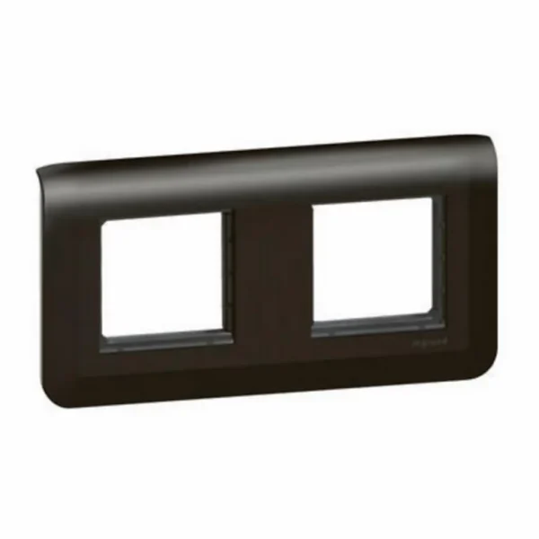Prestation Et Rapide Castorama Plaque De Finition Et Support Legrand Mosaïc Double Noir, Horizontal 1