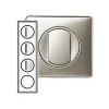 Castorama Plaque De Finition Quadruple Titane Legrand Céliane prix abordable 5
