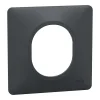marque pas cher Castorama Plaque De Finition Schneider Electric Ovalis Anthracite 7
