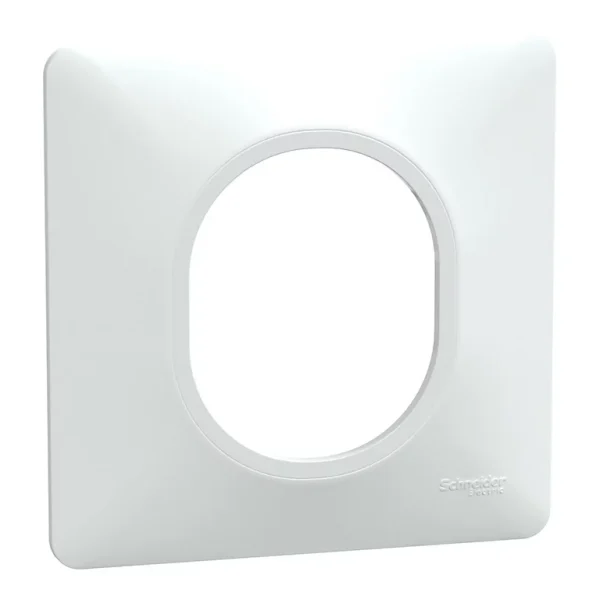 Pas Cher soldes France Castorama Plaque De Finition Schneider Electric Ovalis Blanc 1