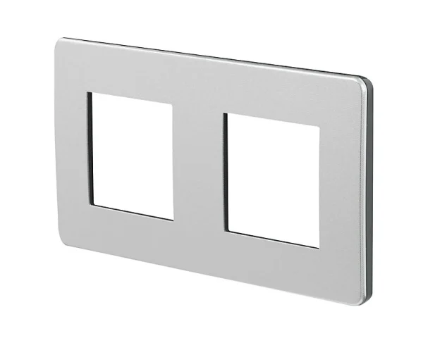 Castorama Plaque De Finition SCHNEIDER ELECTRIC Unica Alu-anthracite 2 Postes Nouvelle tendance 1