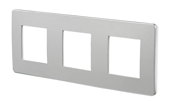 soldes ligne Castorama Plaque De Finition SCHNEIDER ELECTRIC Unica Alu-blanc 3 Postes 1