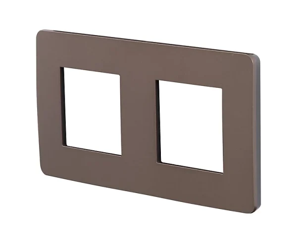 Castorama Plaque De Finition SCHNEIDER ELECTRIC Unica Chocolat 2 Postes magasin en ligne france 1