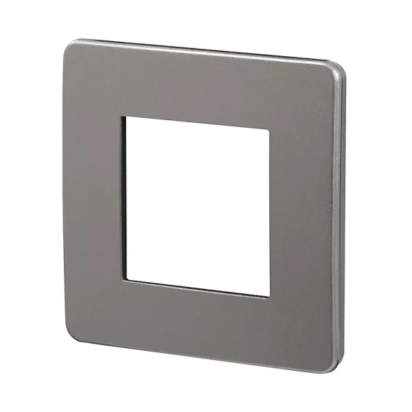 magasins pas chers Castorama Plaque De Finition SCHNEIDER ELECTRIC Unica Noir Alu 1 Poste 1