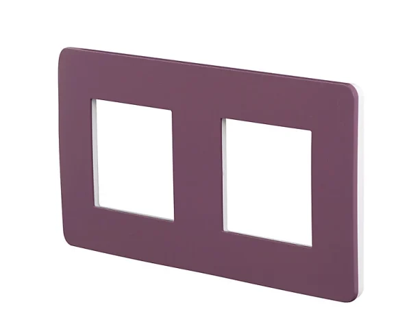 Castorama Plaque De Finition SCHNEIDER ELECTRIC Unica Prune 2 Postes achat pas cher 1