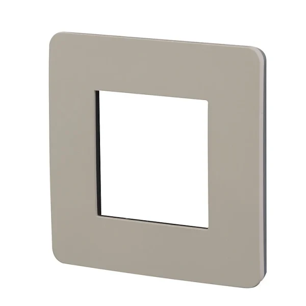 Officielle Castorama Plaque De Finition SCHNEIDER ELECTRIC Unica Taupe 1 Poste 1