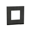 en promotion Castorama Plaque De Finition Simple Schneider Electric Unica Pure Ardoise Liseré Anthracite 5
