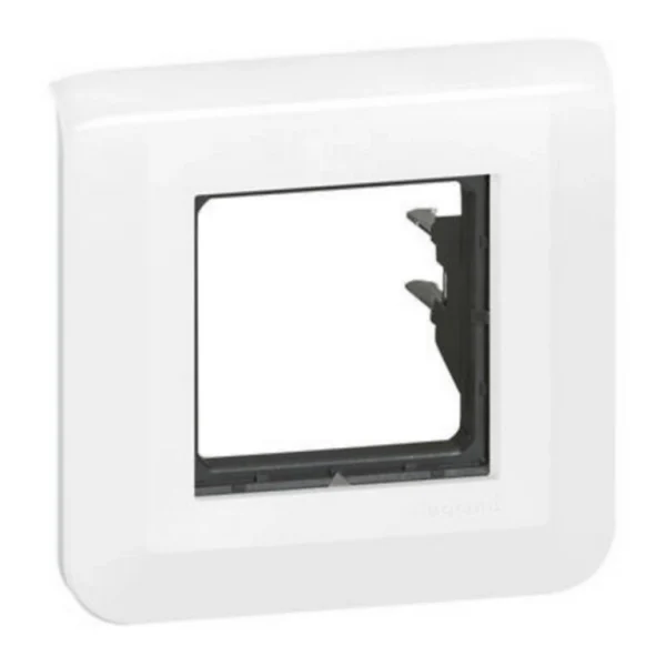 site officiel Castorama Plaque De Finition + Support Griffes Legrand Mosaïc 2 Postes Blanc 1