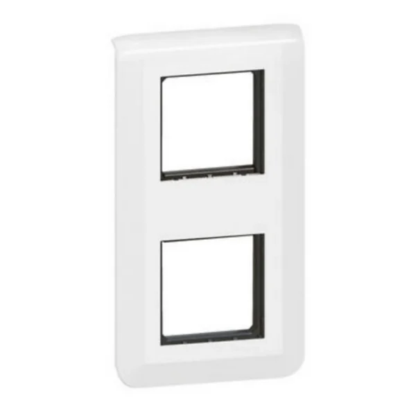 Castorama Plaque De Finition + Support Legrand Mosaïc 2 Postes Blanc, Vertical vente pas cher 1