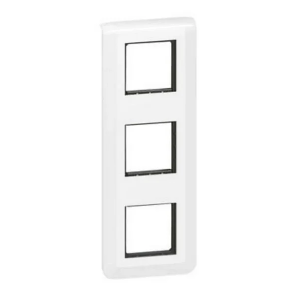 acheter Castorama Plaque De Finition + Support Legrand Mosaïc 3 Postes Blanc, Vertical 1