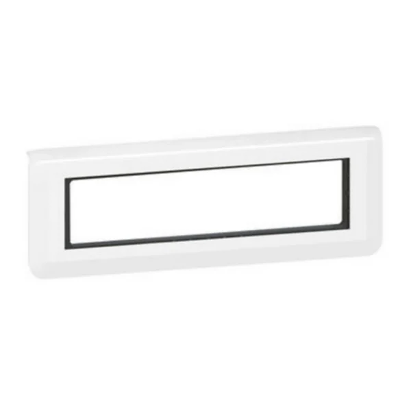 excellents soldes Castorama Plaque De Finition + Support Legrand Mosaïc 8 Postes Blanc, Horizontal 1