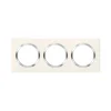 Livraison gratuite Castorama Plaque De Finition Triple Legrand Dooxie Blanc Chrome 5