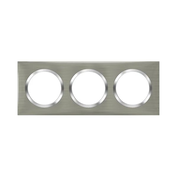 Castorama Plaque De Finition Triple Legrand Dooxie Inox à prix réduits 1