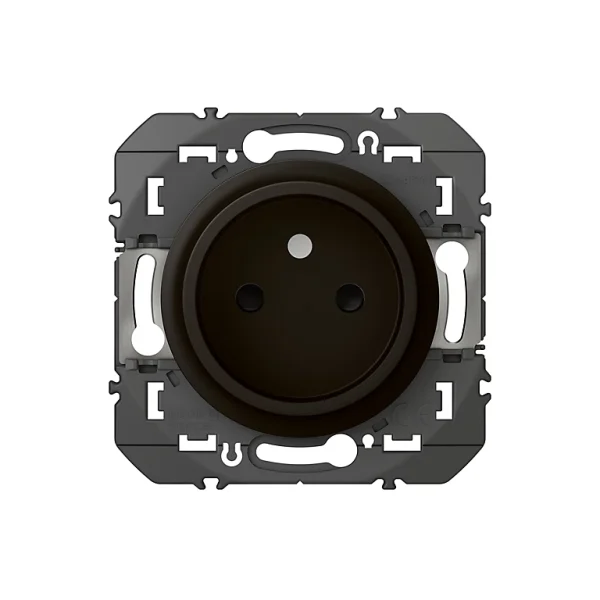Castorama Prise 2 Pôles Legrand Dooxie Noir Carrée Authenticité garantie 1
