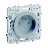 Distributeur Officiel Castorama Prise 2 Pôles Schneider Electric Odace Aluminium 7