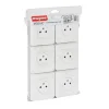 Castorama Prise 2 Pôles + Terre à Vis Legrand Mosaïc Blanc, Lot De 6 authentiques 5