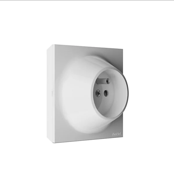 Castorama Prise 2 Pôles+terre Fontini Neo Evo Blanc meilleure qualité 1