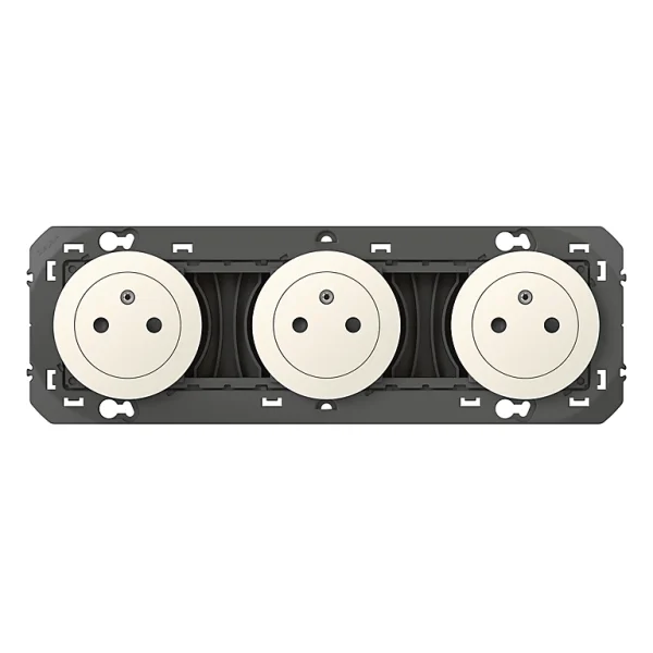 aux meilleurs prix Castorama Prise 2 Pôles + Terre Legrand Dooxie Blanc Carrée 1
