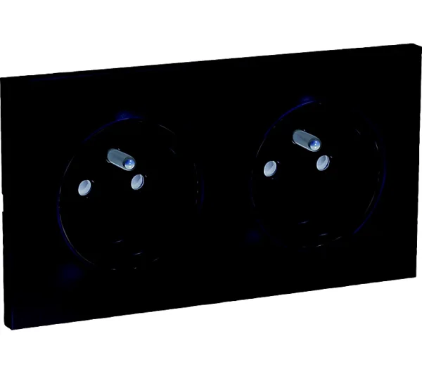 soldes magasin Castorama Prise 2×2 Pôles+terre Schneider Electric Odace Anthracite 1