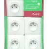 Castorama Prise De Courant Schneider Electric Ovalis Blanc 2 Pôles + Terre, Lot De 5 online boutique 7