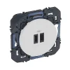 Castorama Prise Double USB Legrand Dooxie Blanc Carrée mode pas chere 5