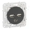 Nouvelle Collection Castorama Prise Double USB Schneider Electric Odace Anthracite 7